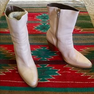 Candie’s  Leather Mid Calf Boots 8.5